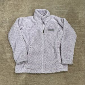 Girls Lilac Columbia fleece jacket